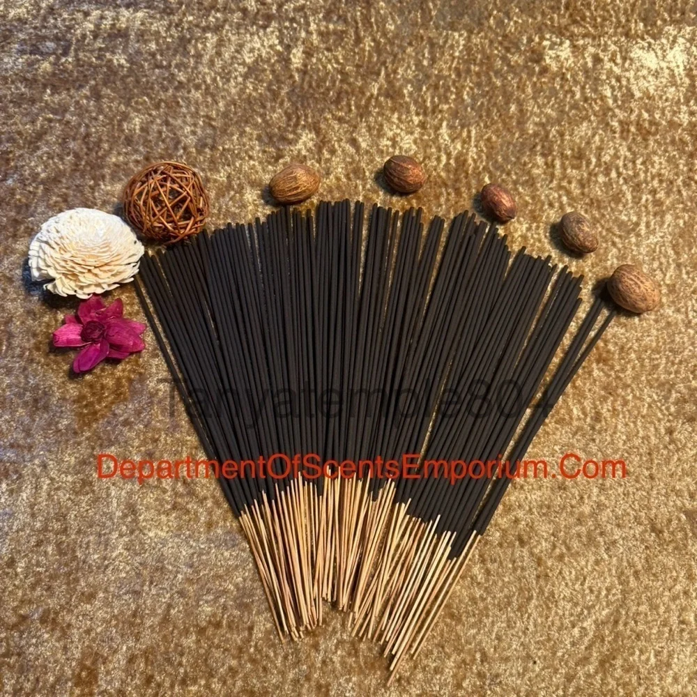Natural Brown Tu Sweet Exotic Incense Bundle of 80-100 11 inch sticks